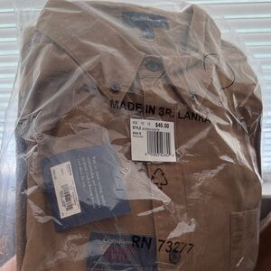 Croft & Barrow Khaki Button-Up Shirt